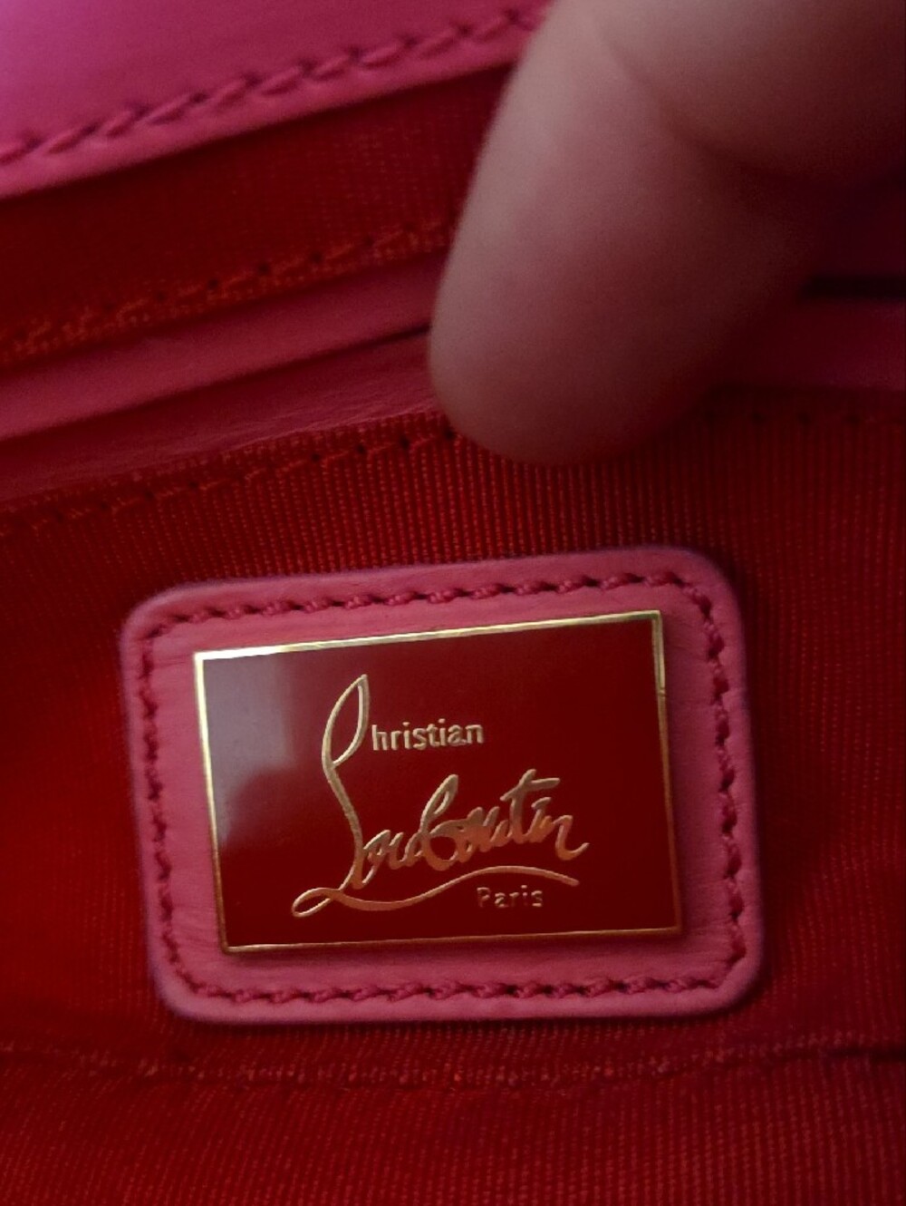 Christian Louboutin "Sweet Charity" Hot Pink Spike-Trim Bow Crossbody Bag 💖 - Picture 17 of 17